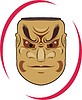 Vector clipart: japanese Noh mask