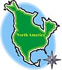 Vector clipart: North America