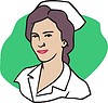 Векторный клипарт: медсестра