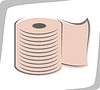 Vector clipart: toilet paper