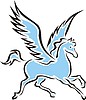 Vector clipart: winged horse