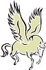 Vector clipart: winged horse