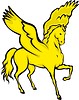 Vector clipart: winged horse