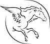 Vector clipart: winged horse