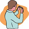 Vector clipart: photographer