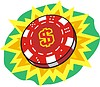 Vector clipart: poker chip