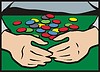 Vector clipart: poker chips