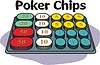 Vector clipart: poker chips