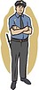 Vector clipart: policeman