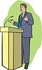 Vector clipart: politician