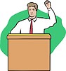 Vector clipart: politician