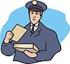 Vector clipart: postman