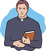 Vector clipart: priest