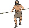 Vector clipart: prehistoric man