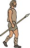 Vector clipart: prehistoric man