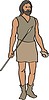 Vector clipart: prehistoric man