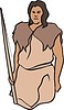 Vector clipart: prehistoric man