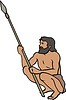 Vector clipart: prehistoric man