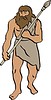 Vector clipart: prehistoric man