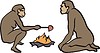 Vector clipart: prehistoric man