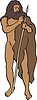 Vector clipart: prehistoric man