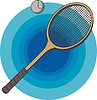 Vector clipart: badminton racket