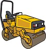 Vector clipart: road-roller