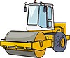 Vector clipart: road-roller