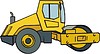 Vector clipart: road-roller