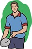 Vector clipart: rugby