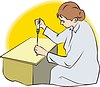 Vector clipart: scientist