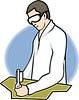 Vector clipart: scientist