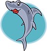 Vector clipart: female shark