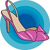 Vector clipart: high-heeled shoe