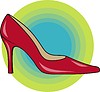 Vector clipart: high-heeled shoe