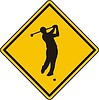 Vektor Cliparts: Golf Zeichen