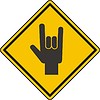Vektor Cliparts: Zeichen Hand mit den Fingern