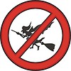 Vector clipart: witches forbidden