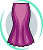 Vector clipart: flared skirt