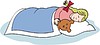 Vector clipart: sleeping girl