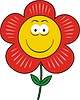 Flower smiley | Stock Vector Graphics