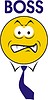 Vector clipart: smiley boss