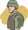 Vector clipart: soldier