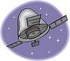 Vector clipart: spacecraft