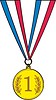 Векторный клипарт: спортивная золотая медаль