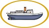 Vector clipart: steamboat