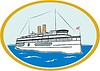 Vector clipart: steamboat