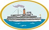 Vector clipart: steamboat