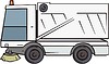 Vector clipart: streetsweeper