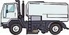 Vector clipart: streetsweeper